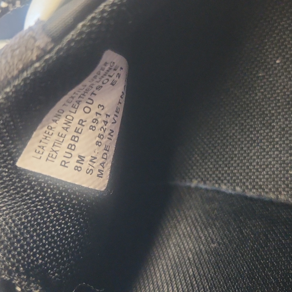 NWOB Tory Burch Vintage Nylon Sneakers/Gym Shoes, Black/Tan, Women's Size 8 - Picture 10 of 12